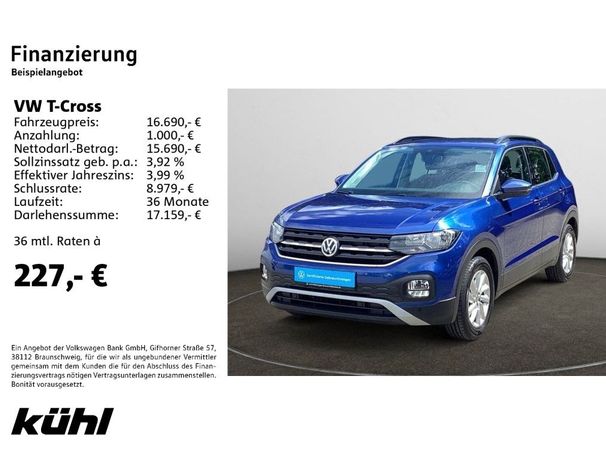 Volkswagen T-Cross 1.0 TSI Life 70 kW image number 5