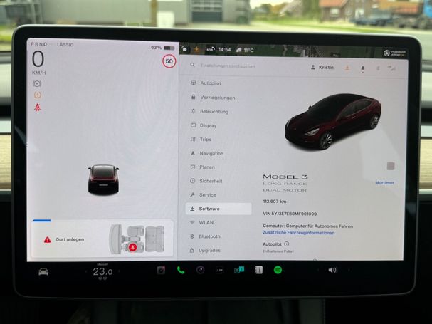 Tesla Model 3 Long Range AWD 366 kW image number 14