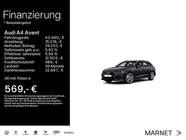 Audi A4 40 TDI quattro Avant Advanced 150 kW image number 7