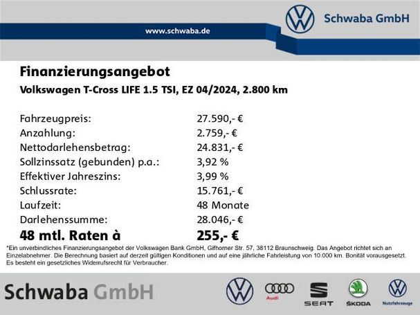 Volkswagen T-Cross 1.5 TSI DSG 110 kW image number 4