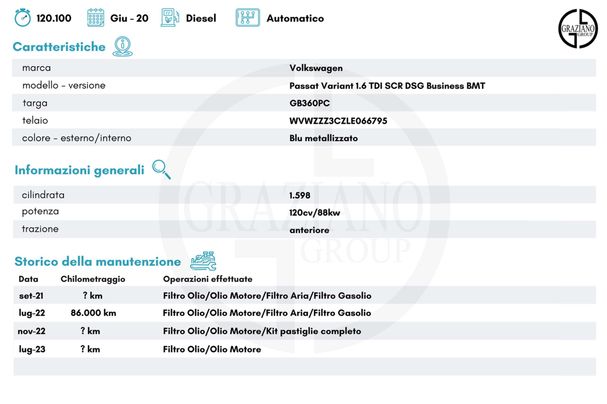 Volkswagen Passat Variant 1.6 TDI SCR DSG Business 88 kW image number 5