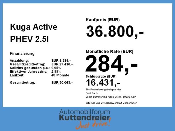 Ford Kuga Active 2.5 PHEV 178 kW image number 2