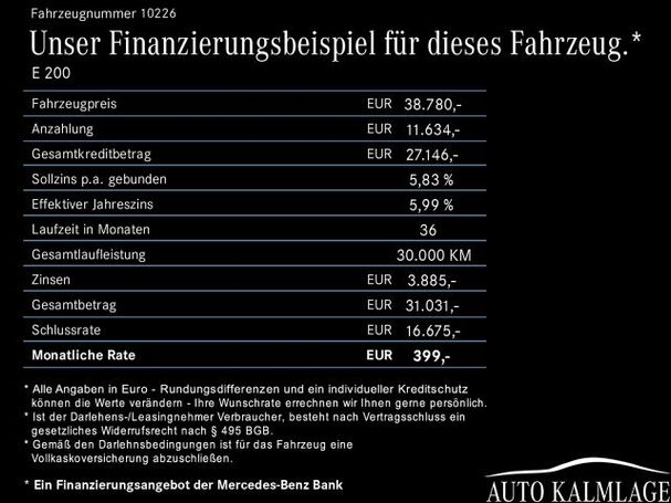 Mercedes-Benz E 200 T Avantgarde 145 kW image number 19