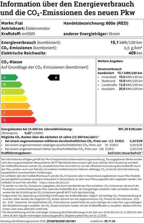 Fiat 600  115 kW image number 15