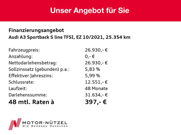 Audi A3 45 TFSIe S-line 180 kW image number 18