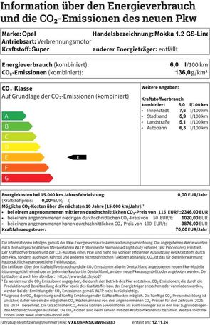 Opel Mokka 1.2 GS 96 kW image number 12