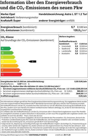 Opel Astra 1.2 Turbo 96 kW image number 21