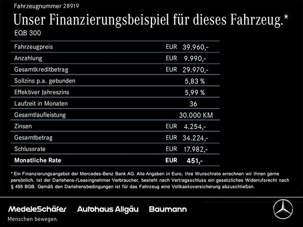 Mercedes-Benz EQB 300 168 kW image number 17