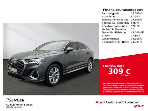 Audi Q3 45 TFSIe S-line Sportback 180 kW image number 4