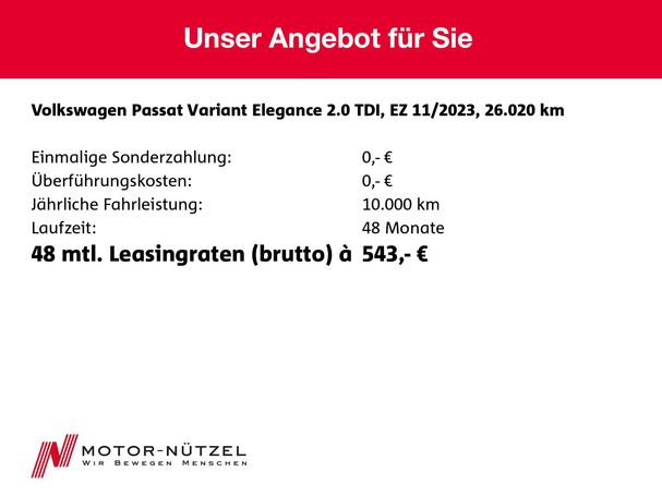 Volkswagen Passat Variant 2.0 TDI Elegance DSG 110 kW image number 22