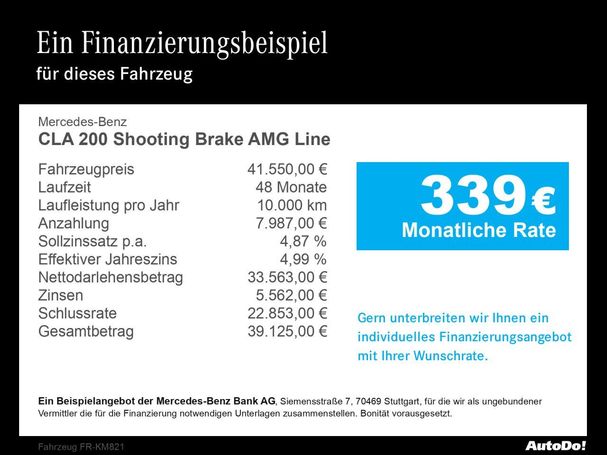 Mercedes-Benz CLA 200 Shooting Brake 120 kW image number 14