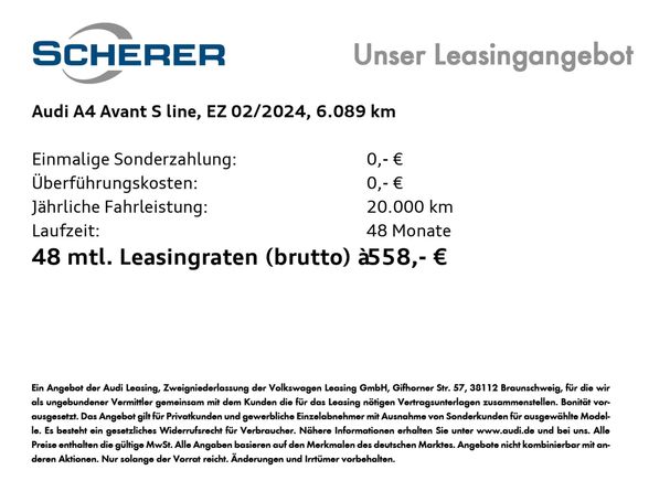 Audi A4 35 TFSI S tronic S-line 110 kW image number 5