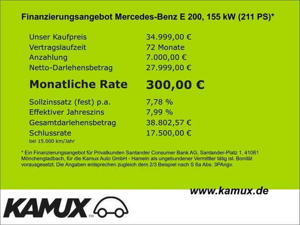 Mercedes-Benz E 200 AMG Line 9G-Tronic 155 kW image number 9