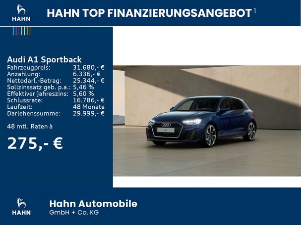 Audi A1 30 TFSI S-line Sportback 85 kW image number 4