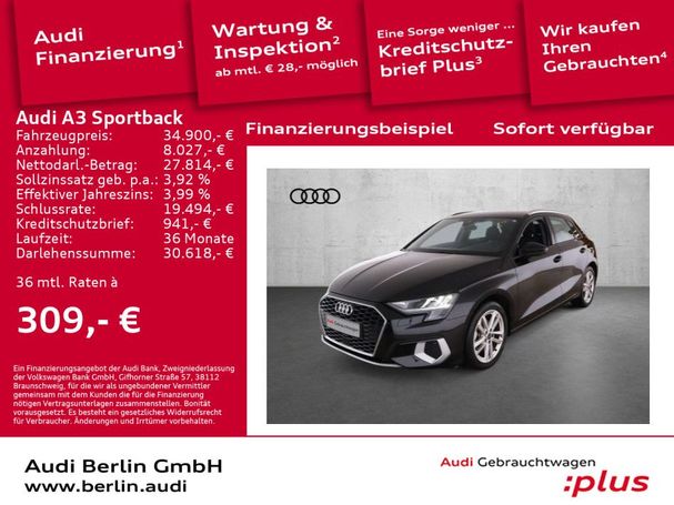 Audi A3 35 TDI Sportback Advanced 110 kW image number 4