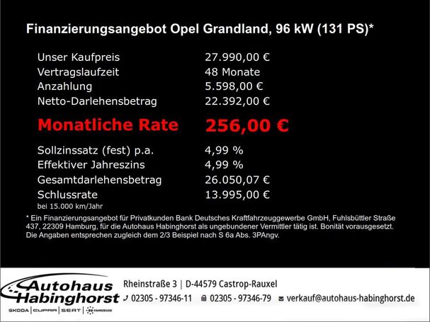 Opel Grandland 1.2 DI Turbo Business 96 kW image number 6