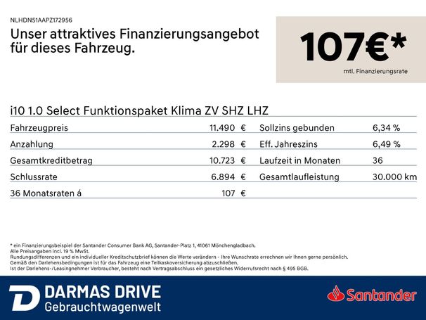 Hyundai i10 1.0 Select 49 kW image number 5