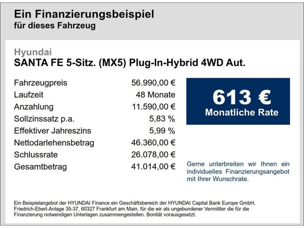 Hyundai Santa Fe Plug-in-Hybrid 4WD 186 kW image number 13