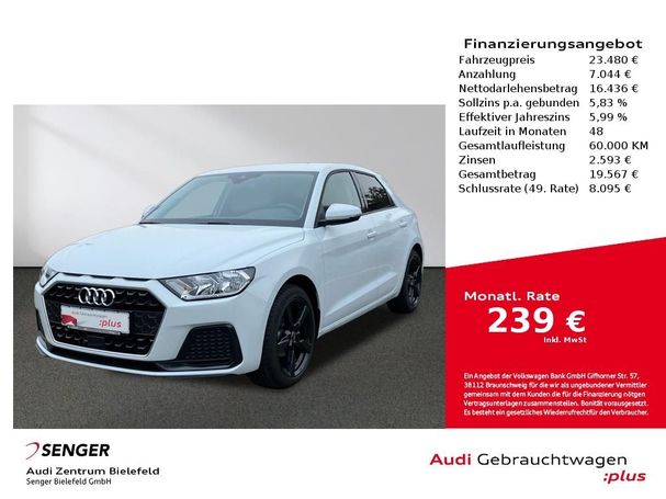 Audi A1 25 TFSI Sportback Advanced 70 kW image number 1