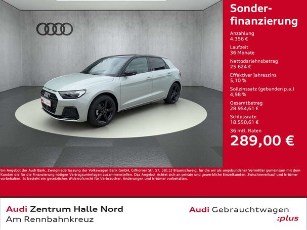 Audi A1 30 TFSI S tronic Sportback Advanced 85 kW image number 5