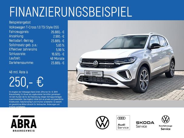 Volkswagen T-Cross 1.0 TSI DSG Style 85 kW image number 6