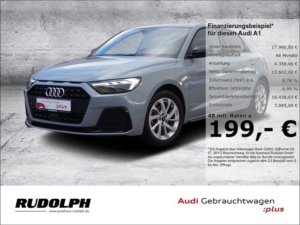 Audi A1 1.0 TFSI Sportback Advanced 70 kW image number 1