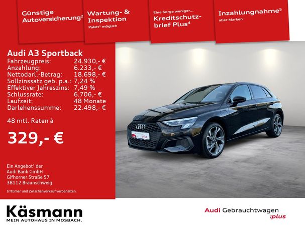 Audi A3 40 TFSIe Sportback 150 kW image number 4