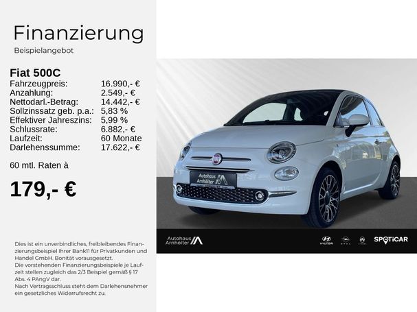 Fiat 500C 1.0 Hybrid 51 kW image number 5