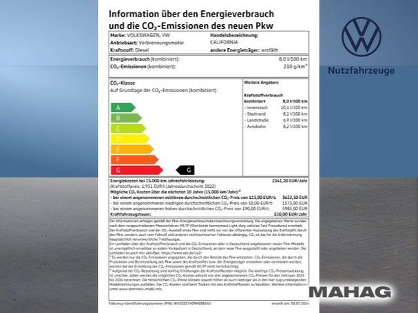 Volkswagen T6 California 110 kW image number 15