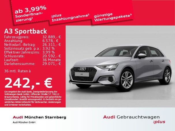 Audi A3 30 TDI S tronic Sportback Advanced 85 kW image number 2