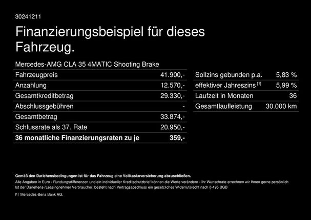 Mercedes-Benz CLA 35 AMG Shooting Brake 225 kW image number 12