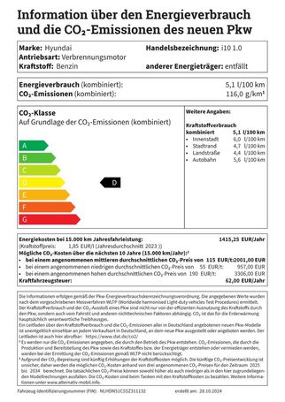 Hyundai i10 1.0 Trend 46 kW image number 5