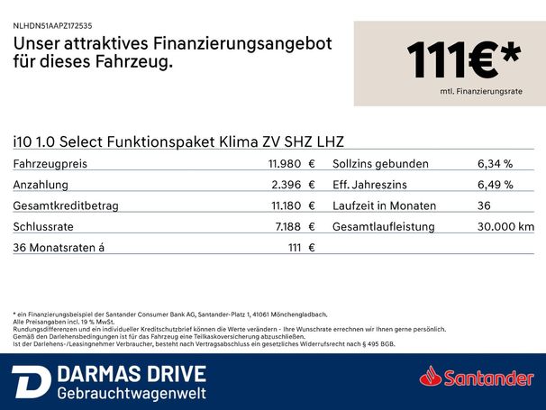 Hyundai i10 1.0 Select 49 kW image number 6