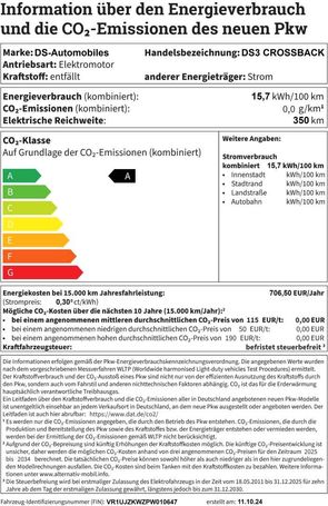 DS Automobiles 3  115 kW image number 12