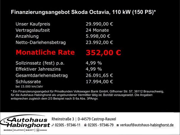 Skoda Octavia Combi 1.5 TSI 110 kW image number 4