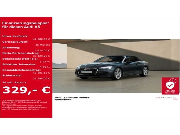 Audi A5 35 TFSI Cabrio 110 kW image number 5