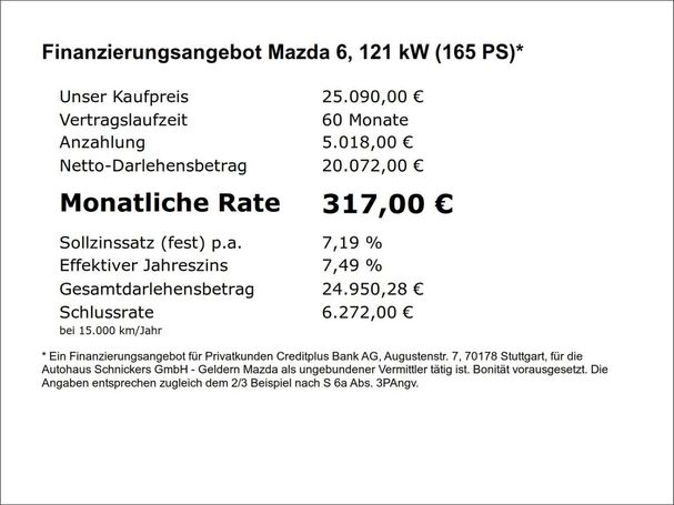 Mazda 6 SKYACTIV-G Exclusive-Line 121 kW image number 5