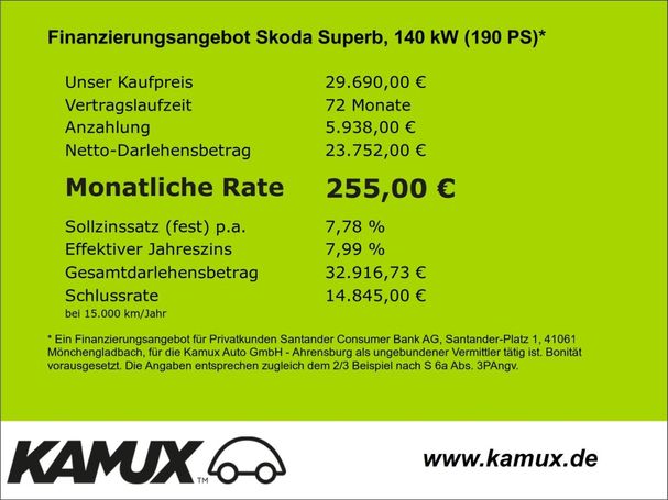 Skoda Superb Combi 2.0 TSI DSG 140 kW image number 9