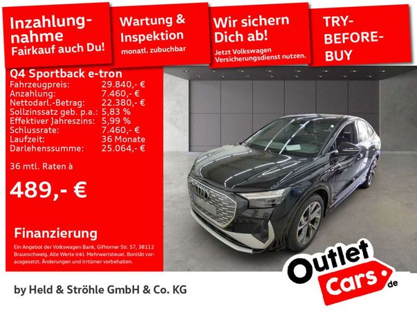 Audi Q4 35 e-tron S-line Sportback 125 kW image number 4