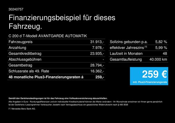 Mercedes-Benz C 200 d T 120 kW image number 5