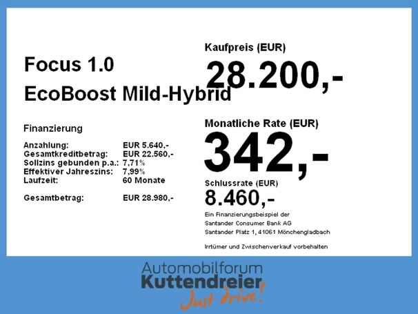 Ford Focus 1.0 EcoBoost ST-Line 92 kW image number 3