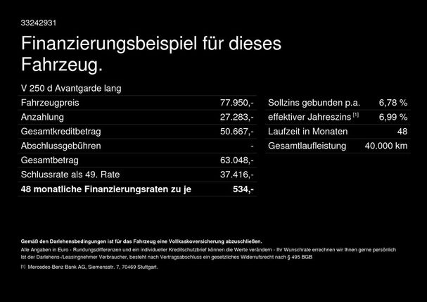 Mercedes-Benz V 250d Avantgarde 140 kW image number 3