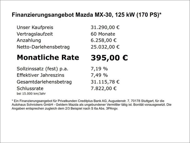 Mazda MX-30 125 kW image number 5