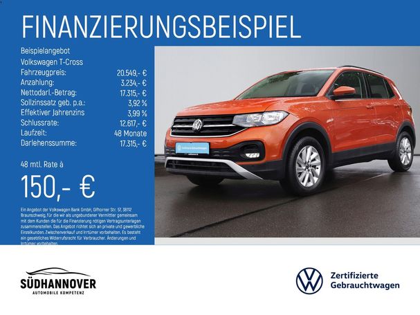 Volkswagen T-Cross 1.0 TSI Life 70 kW image number 5