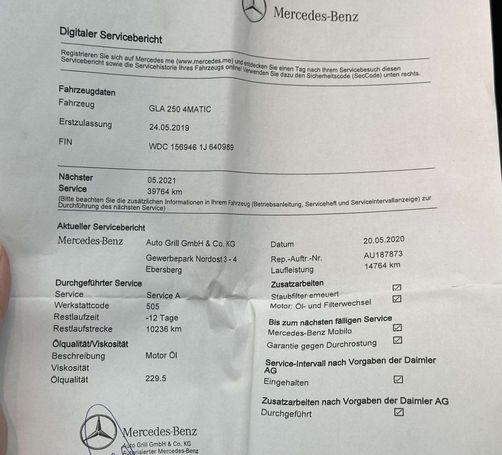 Mercedes-Benz GLA 250 4Matic 155 kW image number 27