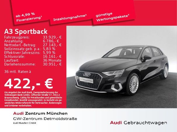 Audi A3 40 TFSIe S tronic Sportback Advanced 150 kW image number 5