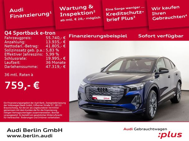 Audi Q4 45 quattro e-tron Sportback 195 kW image number 5