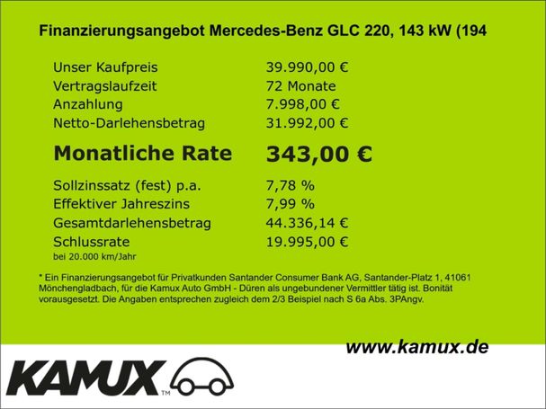 Mercedes-Benz GLC 220 d 9G-Tronic 143 kW image number 13