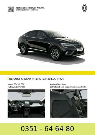 Renault Arkana TCe 140 Intens EDC 103 kW image number 7