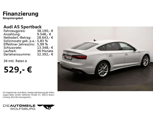 Audi A5 35 TFSI S tronic S-line 110 kW image number 5